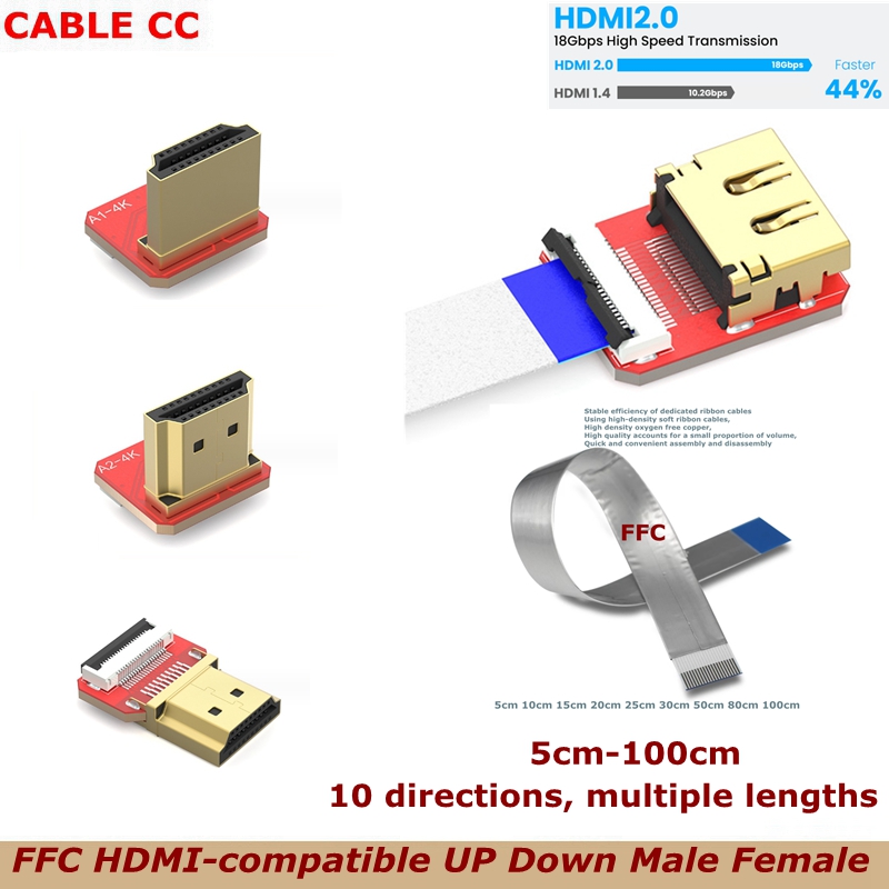 Drone Gimbal For Gopro - كابل مرن مسطح عالي الدقة FPV
