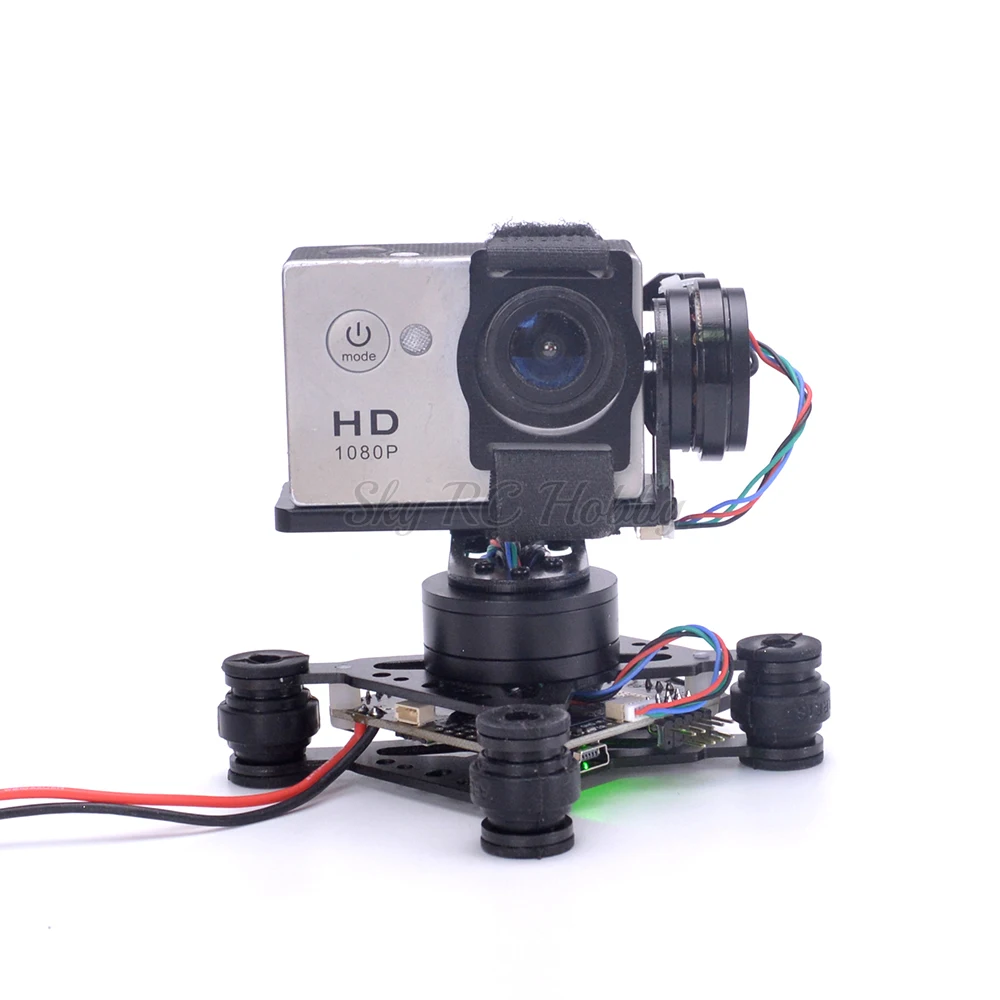 خفيفة الوزن 2-محور/3-محور فرش  - مراجعة Drone Gimbal For Gopro Hero وسعره
