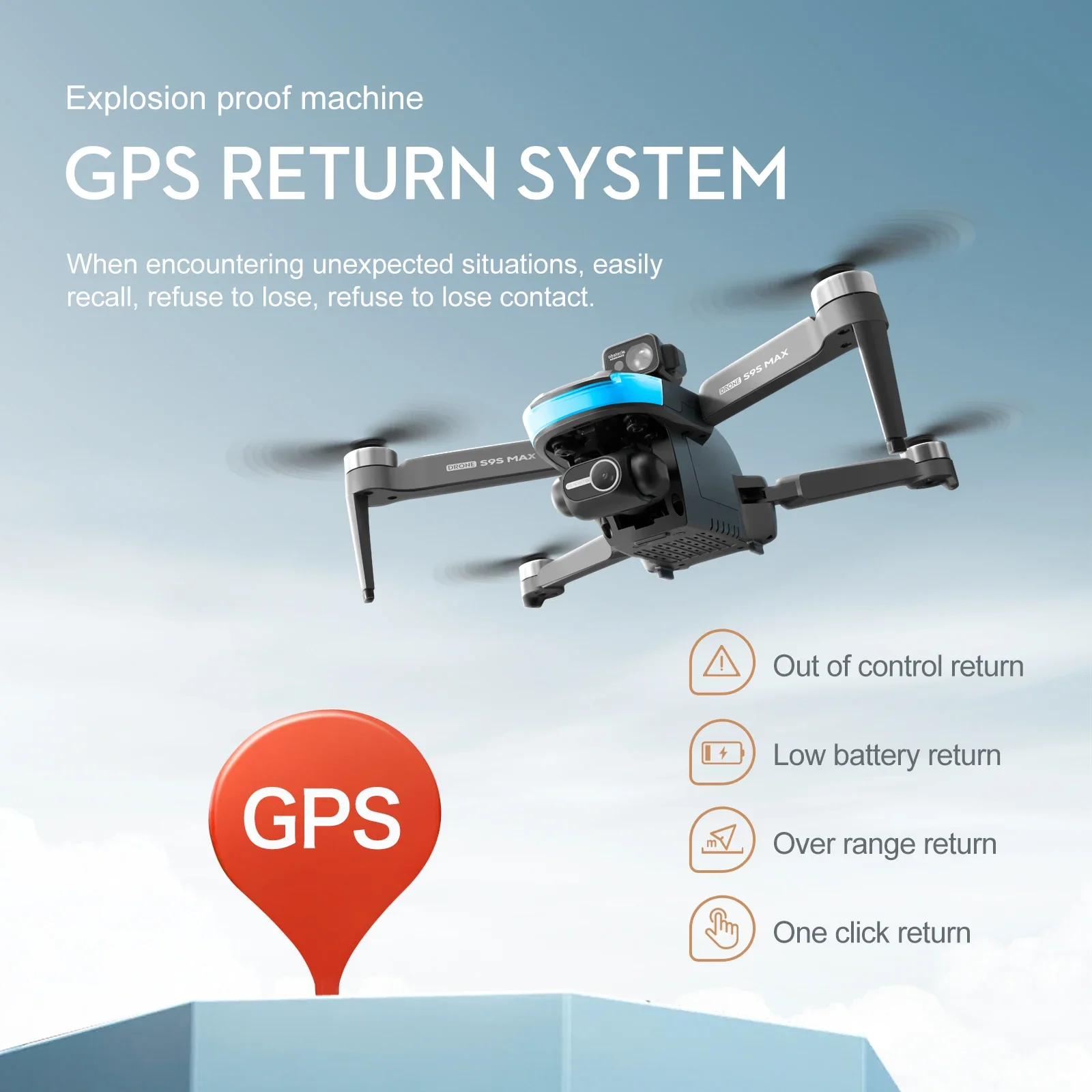 جديد S9S ماكس طائرة صغيرة بدون - مراجعة Drone Gimbal Controller وسعره