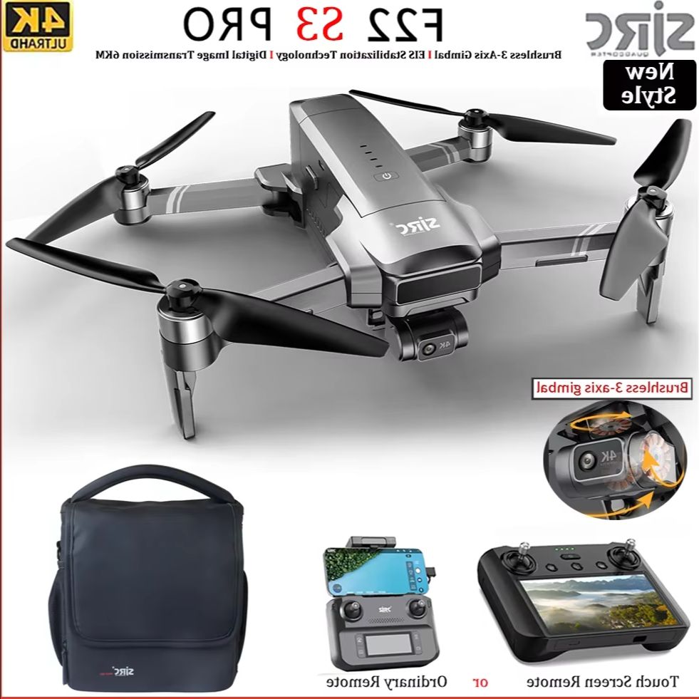 طائرة SJRC F22 S3 pro القابلة  - مراجعة Drone Gimbal 3 Axis وسعره
