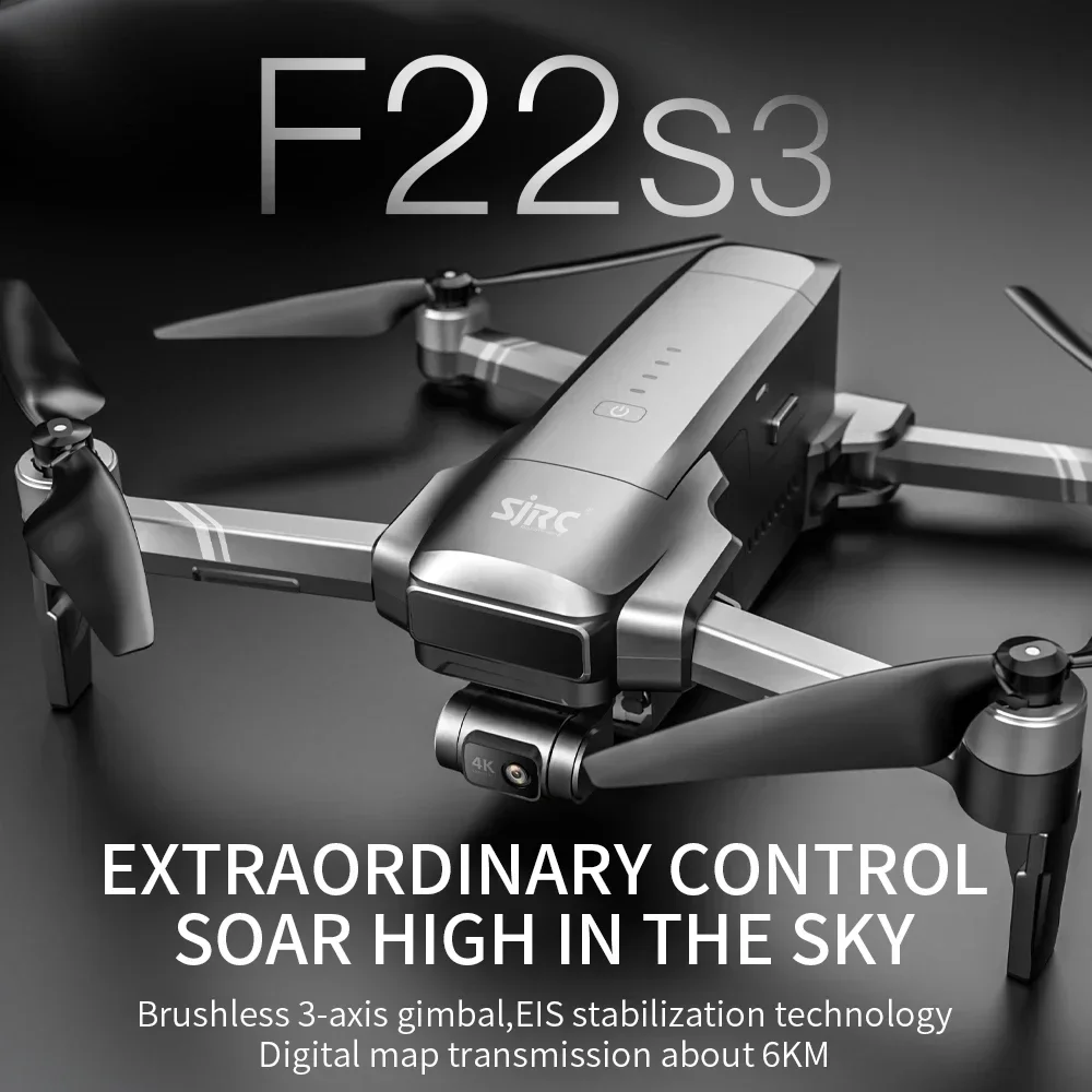 طائرة SJRC F22 S3 pro القابلة  - مراجعة Drone Gimbal 3 Axis وسعره