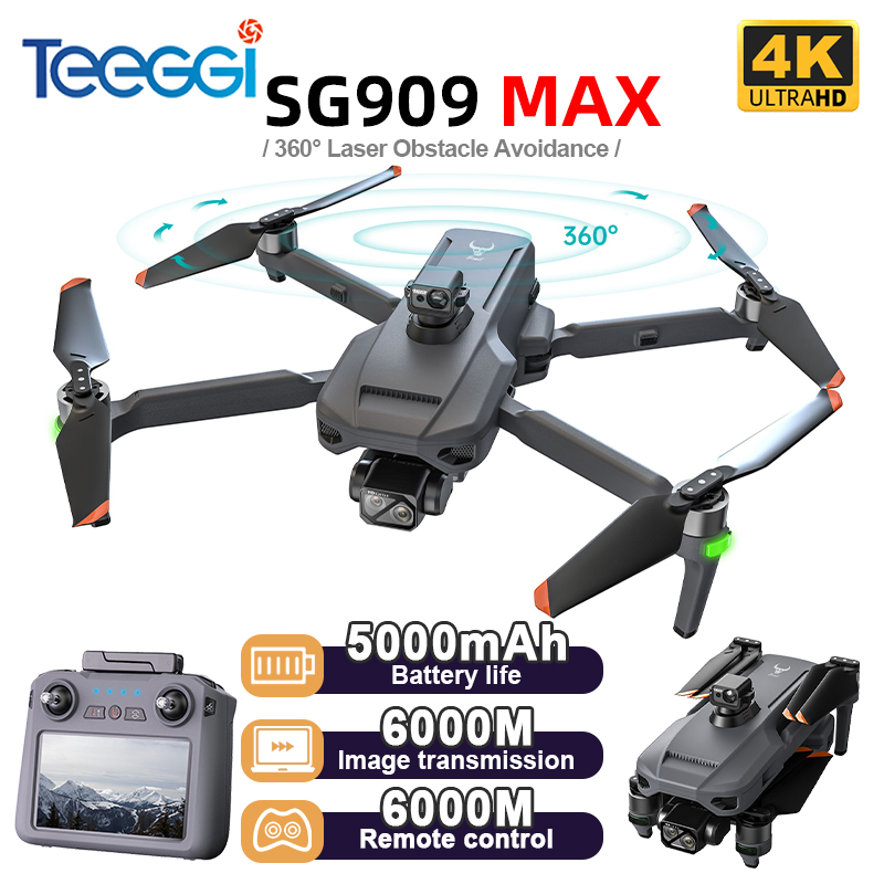طائرة بدون طيار Teeggi SG909 M - مراجعة Drone Gimbal Brushless وسعره