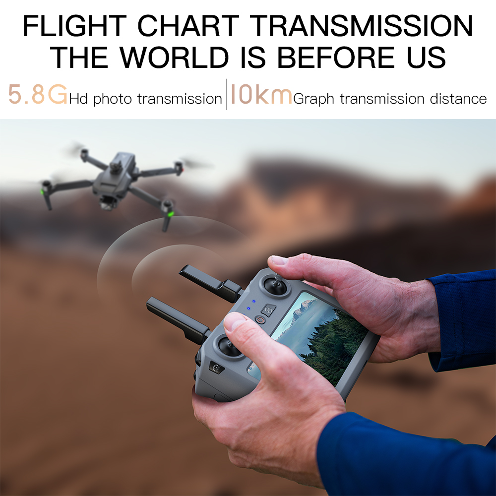 طائرة بدون طيار Teeggi SG909 M - مراجعة Drone Gimbal Brushless وسعره