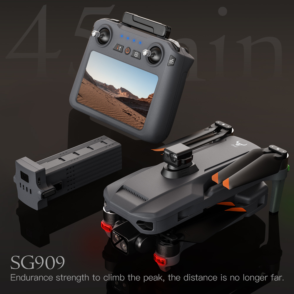 طائرة بدون طيار Teeggi SG909 M - مراجعة Drone Gimbal Brushless وسعره