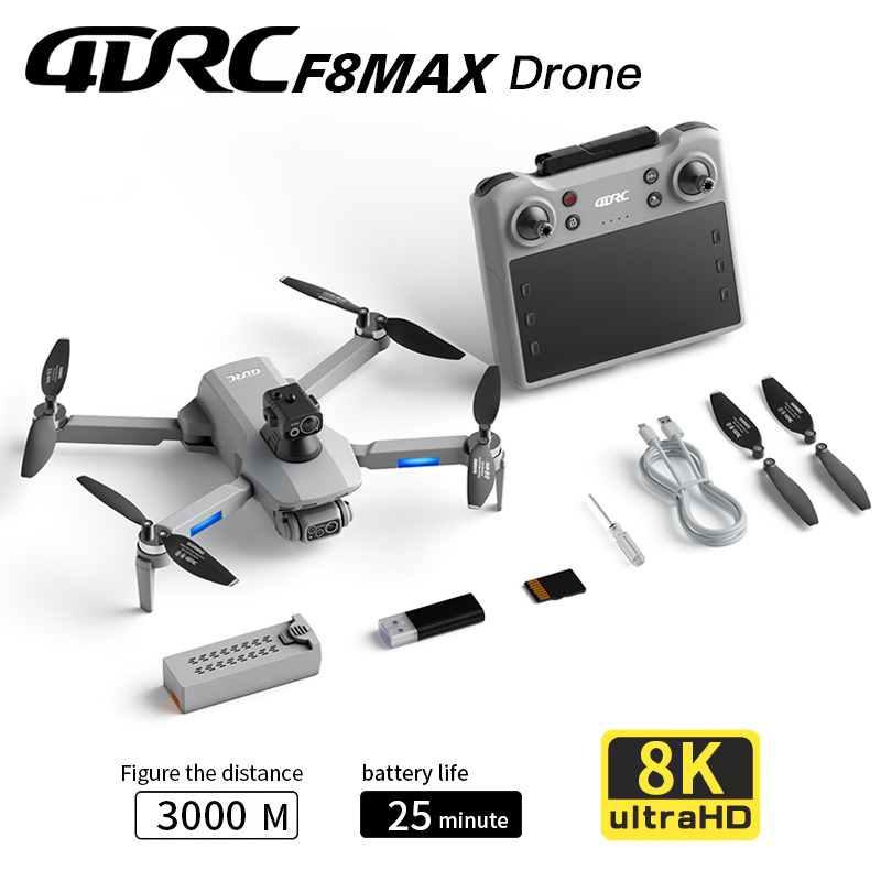 F8 MAX GPS الطائرة بدون طيار ا - مراجعة Drone Gimbal Brushless وسعره