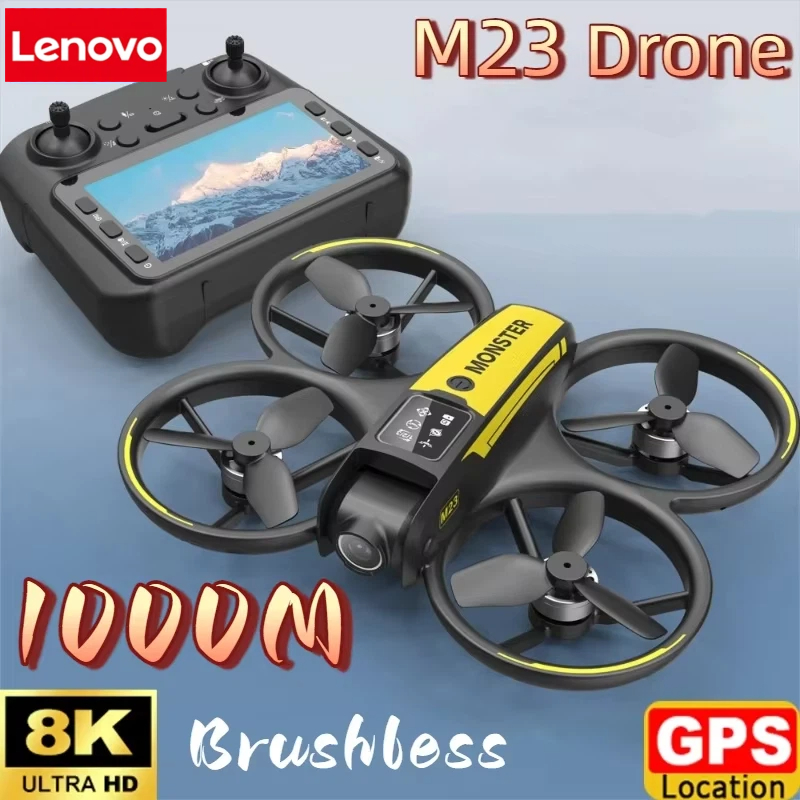 طائرة لينوفو M23 بدون طيار مع  - مراجعة Drone Gimbal 2 Axis وسعره