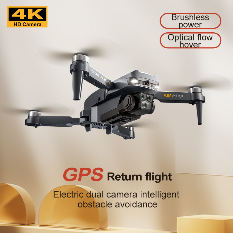 طائرة بدون طيار K811MAX Quadco - مراجعة Drone Gimbal Brushless وسعره