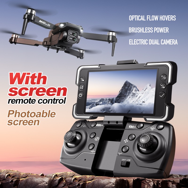 طائرة بدون طيار M10 مع كاميرا  - مراجعة Drone Gimbal Brushless وسعره