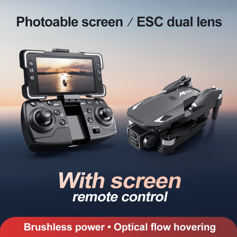طائرة بدون طيار M10 مع كاميرا  - مراجعة Drone Gimbal Brushless وسعره